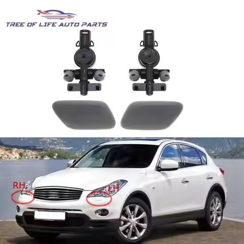 286591BF6A 286581BF6A New Front Headlight Washer Nozzle Sprayer Jet Cover Cap For Infiniti EX25 EX35