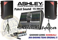 paket soud system ashley 15 inch hero15a mixer 12 channel original