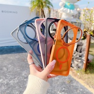 Magnetic Matte Clear Phone Case Redmi 14C Casing For Xiaomi Redmi 14C Hard Acrylic Smartphone Cases