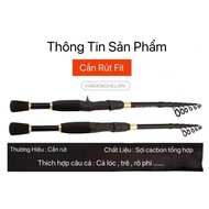 Carbon Retractable lure fishing rod set 2m4 long, class 1, extremely strong, specializes in luring s