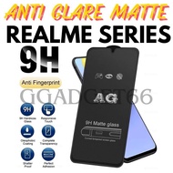 Anti Glare Matte Glass Realme 15/14X/13/12X/11X/10 Pro/9 Pro/8/7 Pro/7i/6 Pro/5i/5s/3/3 Pro/C1/C2/C3