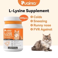 PUAINTA L-Lysine for Cat Cold Sneezing Runny Nose Against FVR Cat Supplement Booster Immune System 2