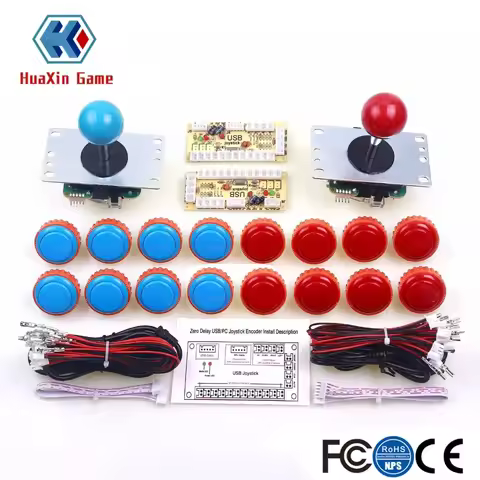 Original Japan Sanwa Joystick Arcade Video Games, PC, JLF TP 8YT, OBSN-30, USB Zero delay encoder, R
