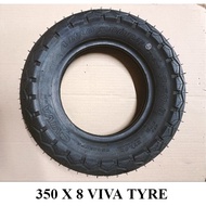 TYRE TUBE KERETA SORONG 350 X 8 BRAND VIVA TAYAR LUAR  WHEELBARROW OUTER TYRE KULIT TAYAR KERETA SORONG AEROSPORT