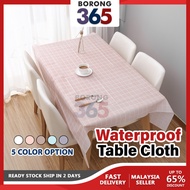[1PC] Borong365 Waterproof Table Cloth Lapik Meja Alas Meja Makan Oil Resistant Table Cover 桌布 Coffe