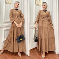 Promo 100% Midi Dres / Midi Dres Rayon Tebal Premium / Midi Susun