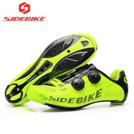 2023 new sidebike road cycling shoes men racing carbon shoes road bike self-locking bicycle sneakers high quality yellow color s