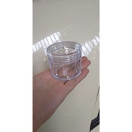 100 50g clear plastic jars with lining