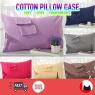 High Quality Premium COTTON PLAIN PILLOW CASE / SARUNG BANTAL CADAR / SARUNG BANTAL TIDUR / BEDSHEET