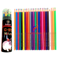 Lon 24 Cây Bút Chì Màu G-Star Thân Dài CP2-24D Nắp Có Chuốt Màu Sáng