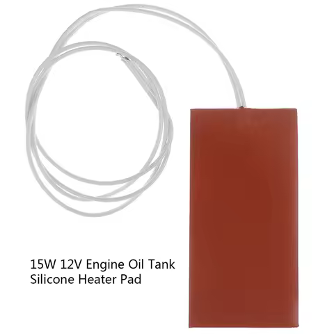 15W 12V DC Flexible Waterproof Silicon Heater Pad Wire Heater Engine Block Oil Pan Hydraulic Tank He