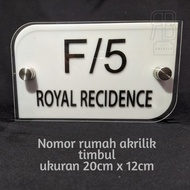 Custom embossed acrylic house numbers 3D acrylic house numbers