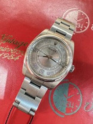 🌈🌈新返貨啦🌈🌈🩶Rolex Oyster Perpetual 116000🩶原裝銀唱片面 36mm 淨錶 連原裝鋼板帶🩶BW3294（旺角洗衣街店）