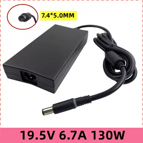19.5V 6.7A 7.4*5.0mm 130W Charger Laptop Adapter for Dell Inspiron15 5576 7566 7567 17R N7110 XPS Ge