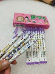 12 cây Bút gel tím xoá được ER-03 Gstar hộp 12 bút đầu bi kim cương hình thân cây ngộ nghĩnh