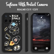 HP Astronaut Motif Macaron Softcase [UV04] For Realme C21Y C25Y - Realme C21Y C25Y Phone Case - Real