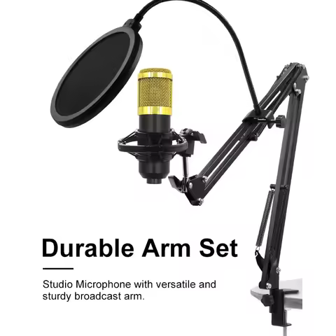 Professional BM-800 Condenser Microphone Live Karaoke Song Game Recording Microphone Mobile Phone Co