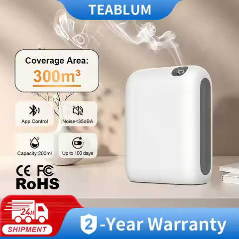 TEABLUM 300m³ Room Battery Aromatic Oil Diffuser Perfume Electric Aromatic Oasis Electric Smell Home