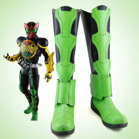 Anime Shoes Kamen Rider OOO TATOBA Boots Halloween Party Costume Accessories Custom Made