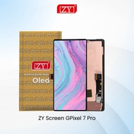 ZY LCD for Gogle PIXEL 7 Pro (6.7-Inch GP4BC) Fullset Tucshcreen Fingerprint On Black