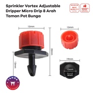 Sprinkler Vortex Adjustable Dripper MICRO DRIP 8 Arah Taman Pot Bunga
