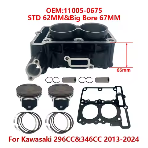 STD 62mm 300cc Big Bore 67mm 346cc for 13-24 Kawasaki EX300 Ninja 300 ABS 11005-0675 Cylinder piston