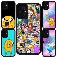 Case for OPPO Reno 7Z 7 8Z 8 Find X5 Lite 5G Black Silicone M-12 Adventure Time