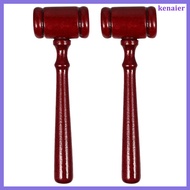 🔧 2Pcs Wooden Judge Gavel for Playing Dark Red Gavel Prop Toy
