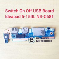Switch On Off USB Board Ideapad 5-15IIL05 5-15IIL 5-15 5 15 IIL05 S550-15 S550-15IIL S550-15iTL S550
