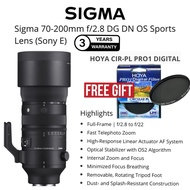 SIGMA 70-200MM F/2.8 DG DN OS SPORTS LENS SONY E MOUNT FULL FRAME LENS SIGMA ZOOM LENS SPORTS LENS S