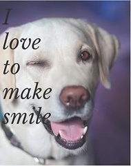 i love to make smile: Sketch Book For Drawing Doodling and Sketching a Notebook Gift For dogs Lovers