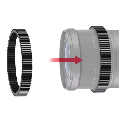 FEICHAO Seamless Focus Gear Ring Silicone Adapter 360 Rotation Silent Follow Focus Ring Adapter for 