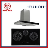 (HOB + HOOD) Fujioh FH-GS7030 SVGL Glass Hob + Fujioh FR-MT1990R Chimney Hood GBK