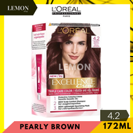 Loreal Excellence Fashion Creme ลอรีอัล เอ็กซ์เซลเลนซ์ แฟชั่น ครีมย้อมผม(สีดำบลอนด์มะฮอกกานีทองเบจน้