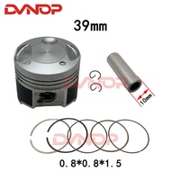Piston for Suzuki Lets4 lets5 V50G 4T,piston 39mm pin 10mm rings,gasket,cylinder set,50cc