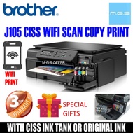 BROTHER J105 DCP-J105 WIFI PRINTER CISS Full Ink Inside (J100 CISS L3110 T310 T300 T510W L3150 G2010 G1010 HP 2135 2676