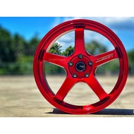 New Car Sport Rim Flow Forming 8.6KG - ADVAN RACING GT WHEELS 18x8.5J 5x113 ET40 CANDY RED - READY S