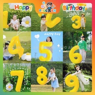 Balloon number 75-85cm for HPBD birthday party decoration, Phuc An birthday accessory party decorati