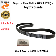 Toyota Fan Belt ( 6PK1178) - Toyota Sienta ( 90916-T2038 )