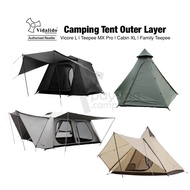 VIDALIDO Camping Tent Outer Layer Vicore Cabin Teepee