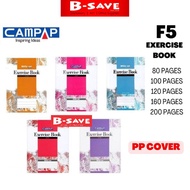 Campap Write On Plastic PP Cover F5 Note Book Exercise Book 80/100/120/160/200pages (CW2511/CW2512/C