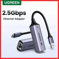 UGREEN Usb Ethernet Adapter 2.5G 2500Mbps USB3.0 Network Card For Laptop PC NAS Server USB-A/C Inter