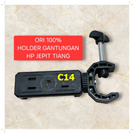 C14 ORI 100% clamp baut Telepon Stand Holder BRAKET TIANG STAND TRIPOD HP PENJEPIT Holder handphone