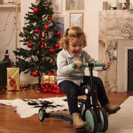 聖誕節激安限定送上門免運費{全新行貨一年保用} 法國品牌LOOPING 5合1變形滑板車 (可配合推杆使用) Scooter Balance Ride Bike Tricycle Scoot 平衡車腳踏車三輪車兒童滑板車