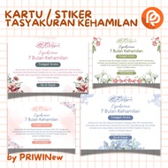 THANKSGIVING STICKER CARD 4 MONTHS 7 MONTHS PREGNANCY TRIBUTE