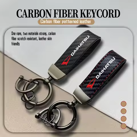 Leather Car Styling Keychain Key Ring Decorative Accessories For Daihatsu Move Terios YRV Terios Sir