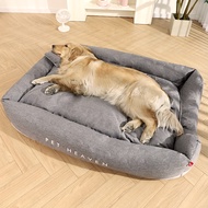 Kennel Winter Warm Dog Bed Anti-Tearing Removable Washable Dog Bed Breathable Waterproof Dog Bed Large Space Breathable for Four SeasonsBJ