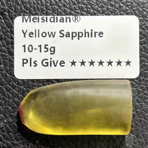 10 Grams Bag Lemon Lab Created Corundum Rough Gemstone Uncut Yellow Sapphire 21# Rough For Jewelry M