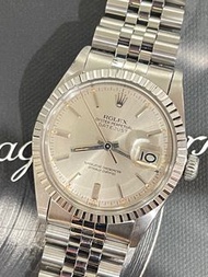 🌈🌈新返貨品🌈🌈❤️原裝銀色面❤️🥰🥰👔Vintage Rolex Datejust 16030 連原裝62510H厚五珠帶👔KCB431（旺角店）