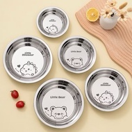 316 Stainless Steel Children's Dinner Plate Cute Patterned Children's Stainless Steel Bowl